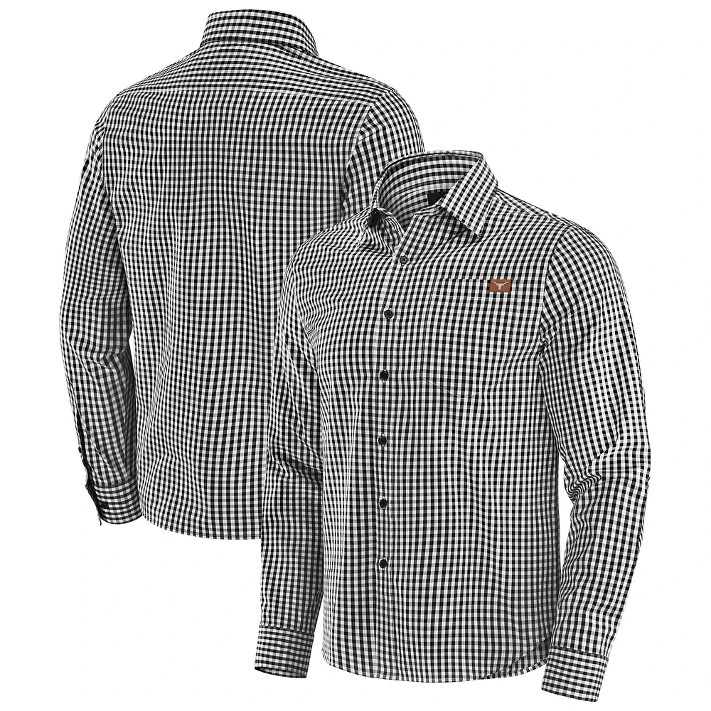 Men's J. Palmer Black Texas Longhorns Dual Threat Long Sleeve Button-Up Shirt