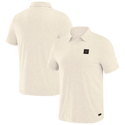 Men's J. Palmer White Texas Longhorns Four Down Polo