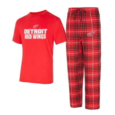 Men's Concepts Sport Detroit Red Wings Vector Top & Pants Sleep Set