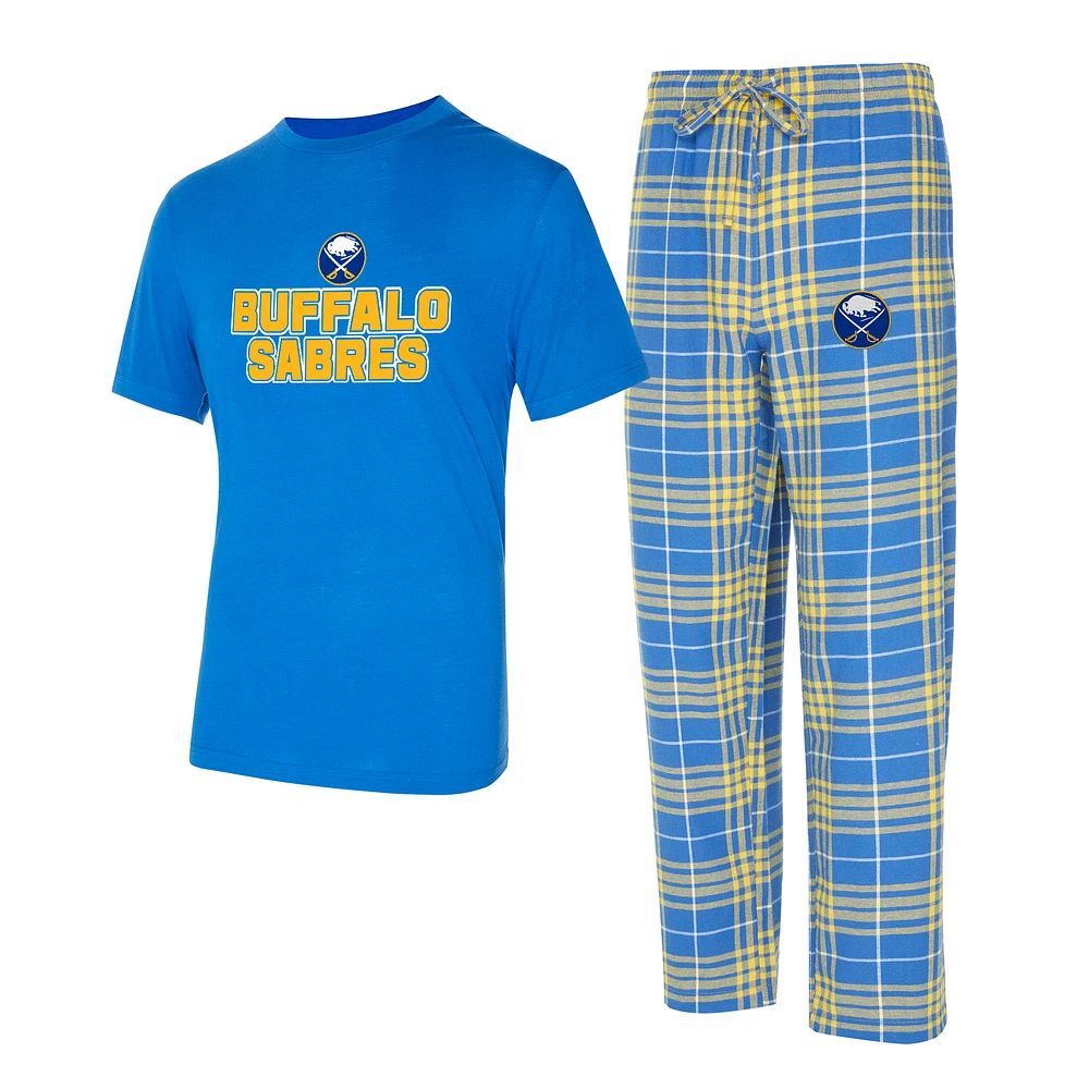 Men's Concepts Sport Buffalo Sabres Vector Top & Pants Sleep Set