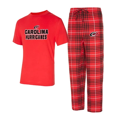 Men's Concepts Sport Carolina Hurricanes Vector Top & Pants Sleep Set
