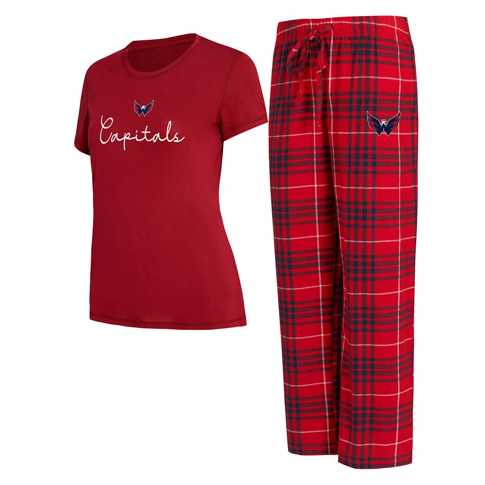 Women's Concepts Sport Washington Capitals Vector Top & Pants Sleep Set