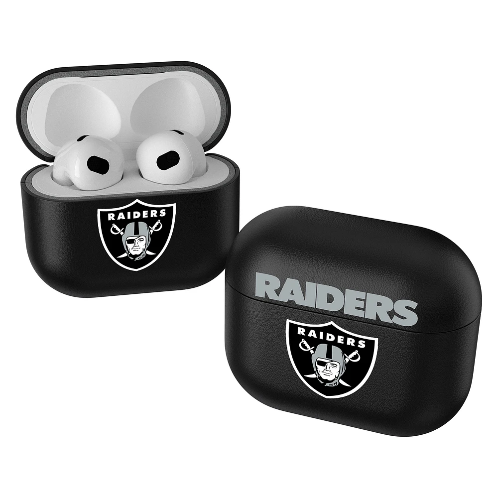 Keyscaper Black Las Vegas Raiders Insignia AirPods 3rd Gen Case Cover
