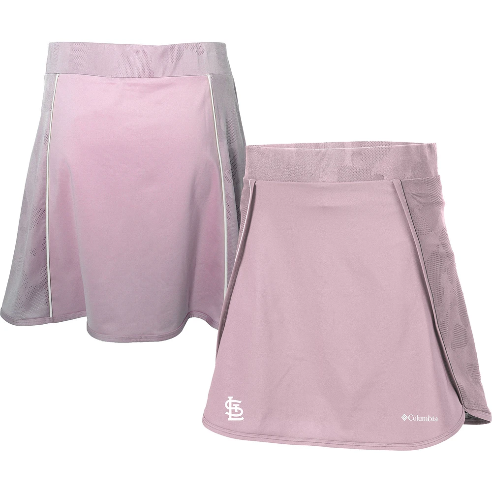 Women's Columbia Pink St. Louis Cardinals Omni-Wick Up Next Golf Skort