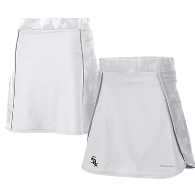 Women's Columbia White Chicago Sox Omni-Wick Up Next Golf Skort