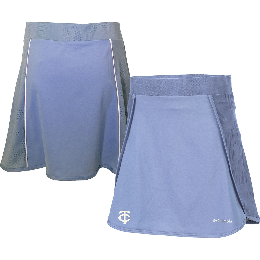 Women's Columbia Blue Minnesota Twins Omni-Wick Up Next Golf Skort