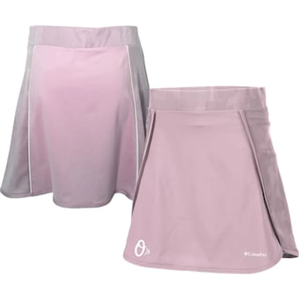 Women's Columbia Pink Baltimore Orioles Omni-Wick Up Next Golf Skort