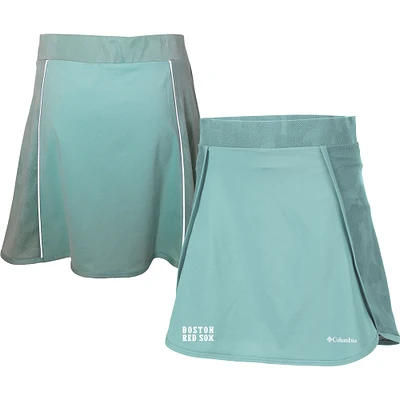 Women's Columbia Teal Boston Red Sox Omni-Wick Up Next Golf Skort
