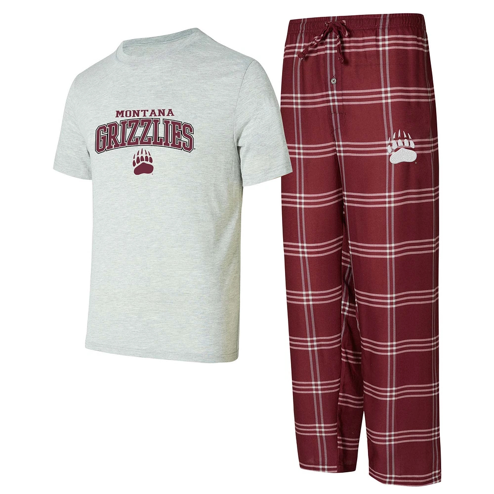 Men's Concepts Sport Montana Grizzlies Top & Pants Sleep Set