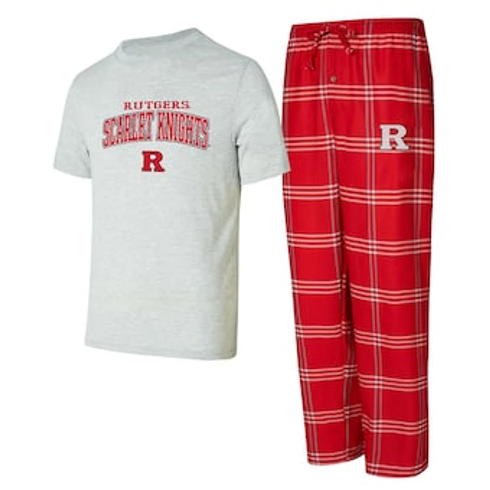 Men's Concepts Sport Rutgers Scarlet Knights Top & Pants Sleep Set
