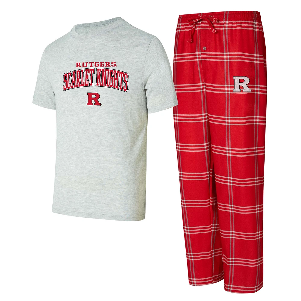 Men's Concepts Sport Rutgers Scarlet Knights Top & Pants Sleep Set