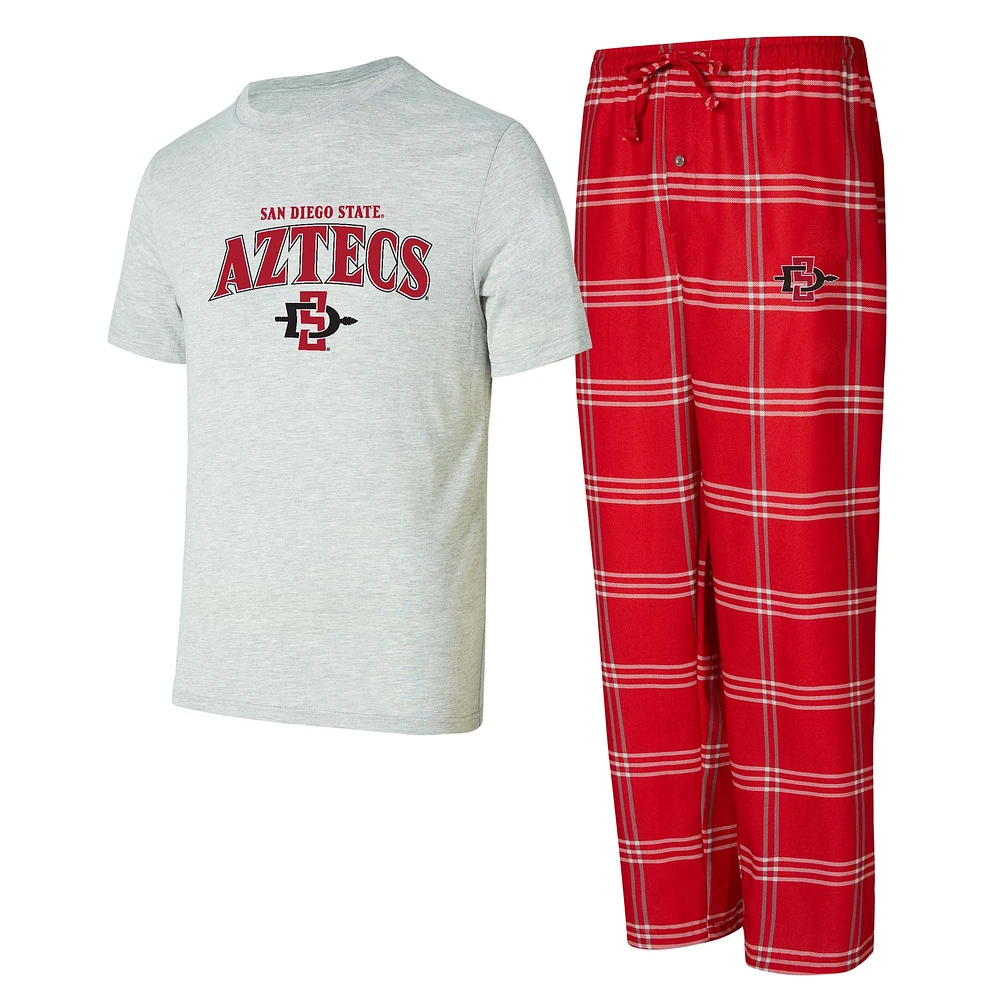 Men's Concepts Sport San Diego State Aztecs Top & Pants Sleep Set
