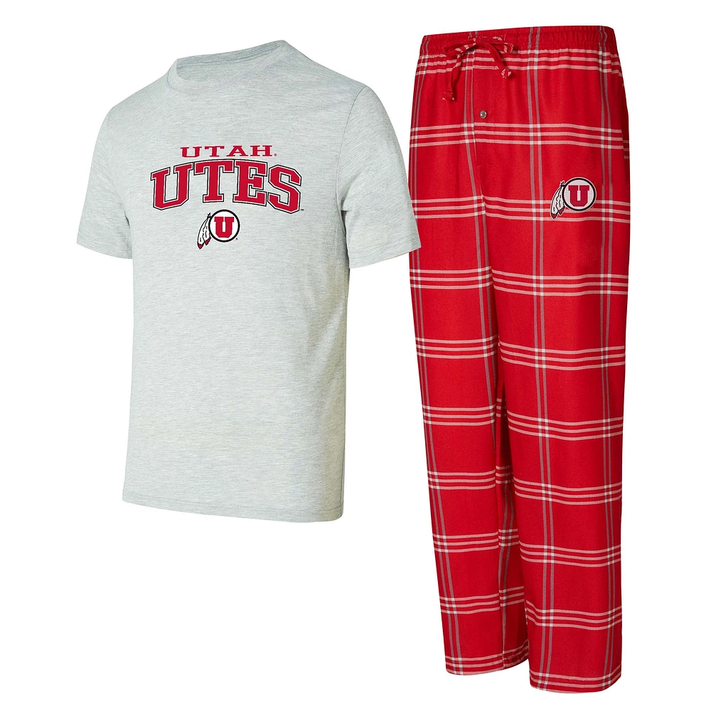 Men's Concepts Sport Utah Utes Top & Pants Sleep Set