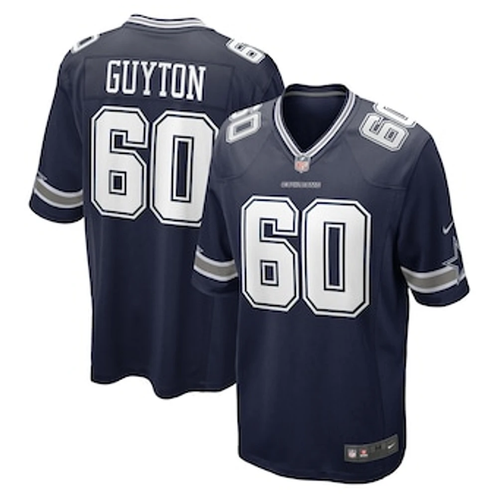 Men's Nike Tyler Guyton Navy Dallas Cowboys  Player Game Jersey