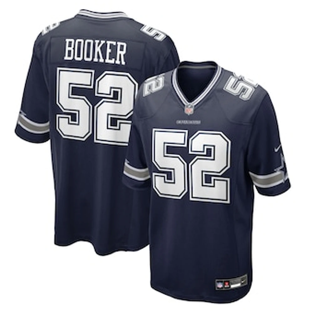 Men's Nike Tyler Booker Navy Dallas Cowboys 2025 NFL Draft First Round Pick Game Jersey