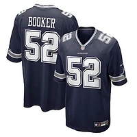 Men's Nike Tyler Booker Navy Dallas Cowboys 2025 NFL Draft First Round Pick Game Jersey
