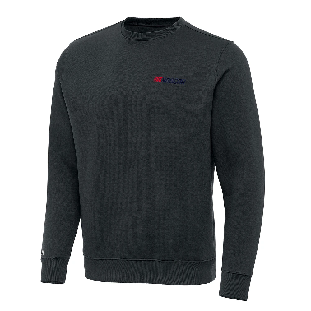 Men's Antigua Charcoal NASCAR Patriotic Victory Pullover Sweatshirt