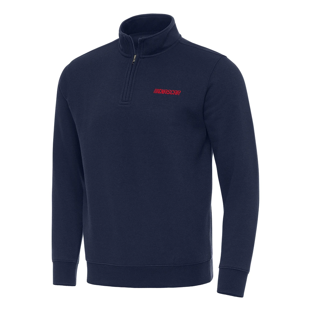 Men's Antigua Navy NASCAR Patriotic Victory Quarter-Zip Jacket