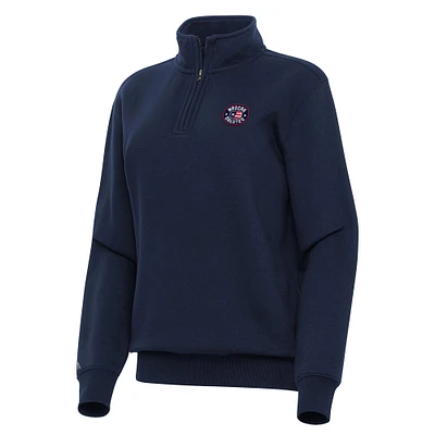 Women's Antigua Navy NASCAR Salutes Victory Quarter-Zip Jacket