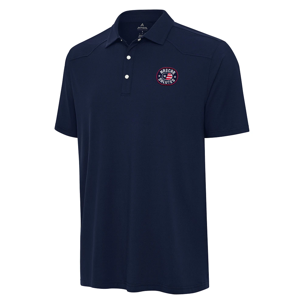 Men's Antigua Navy NASCAR Salutes Western Polo