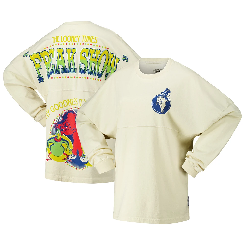 Unisex Spirit Jersey Cream Looney Tunes Freak Show Oversized Long Sleeve T-Shirt