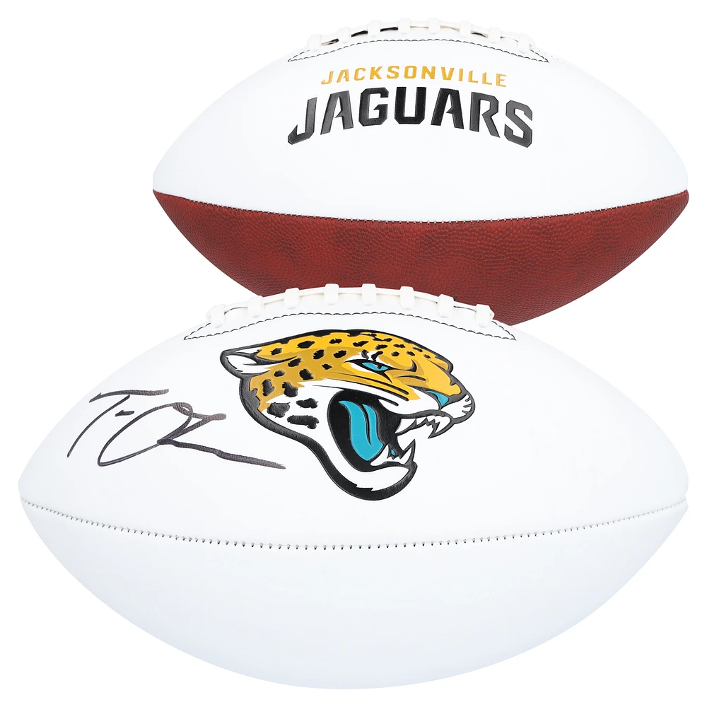 Trevor Lawrence Jacksonville Jaguars Autographed Franklin White Panel Football
