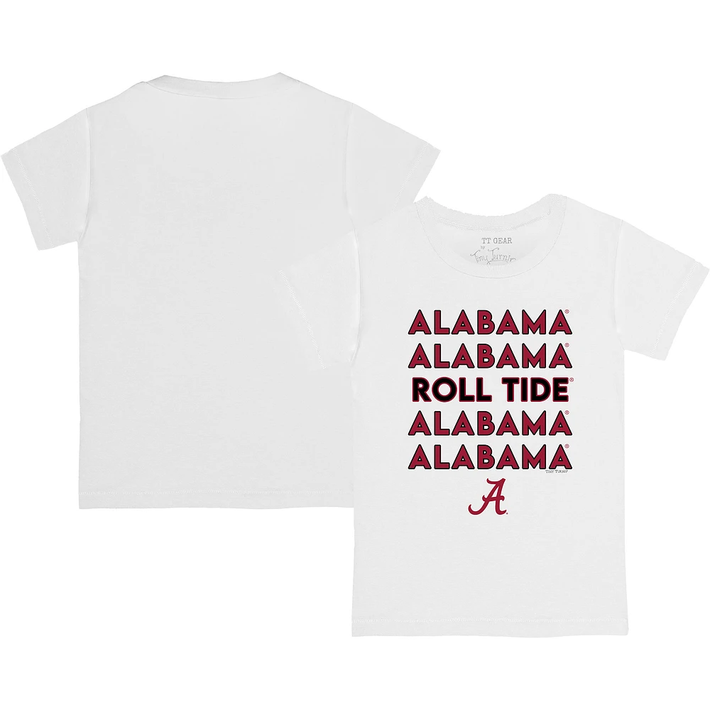 Youth Tiny Turnip Alabama Crimson Tide Stacked T-Shirt