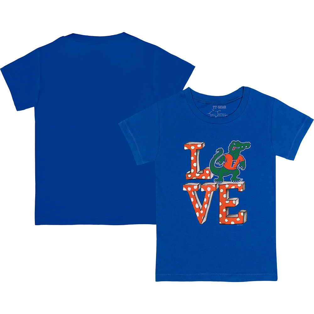 Youth Tiny Turnip Royal Florida Gators Love T-Shirt