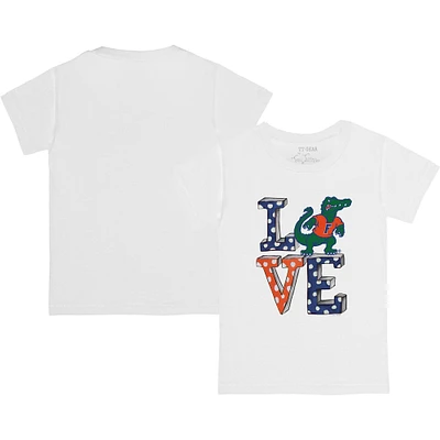 Youth Tiny Turnip White Florida Gators Love T-Shirt