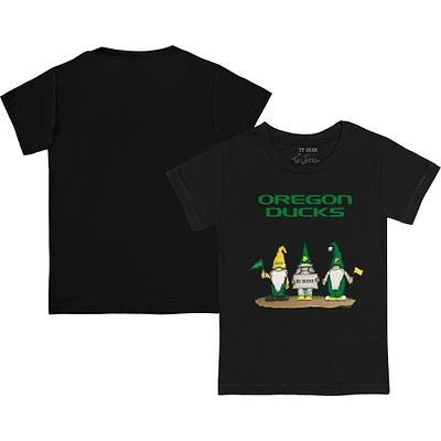 Youth Tiny Turnip Black Oregon Ducks Gnomes T-Shirt
