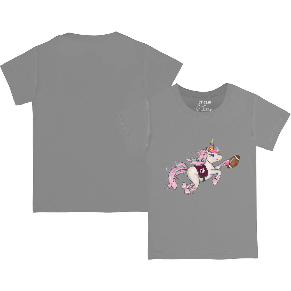 Youth Tiny Turnip Gray Texas A&M Aggies Unicorn T-Shirt