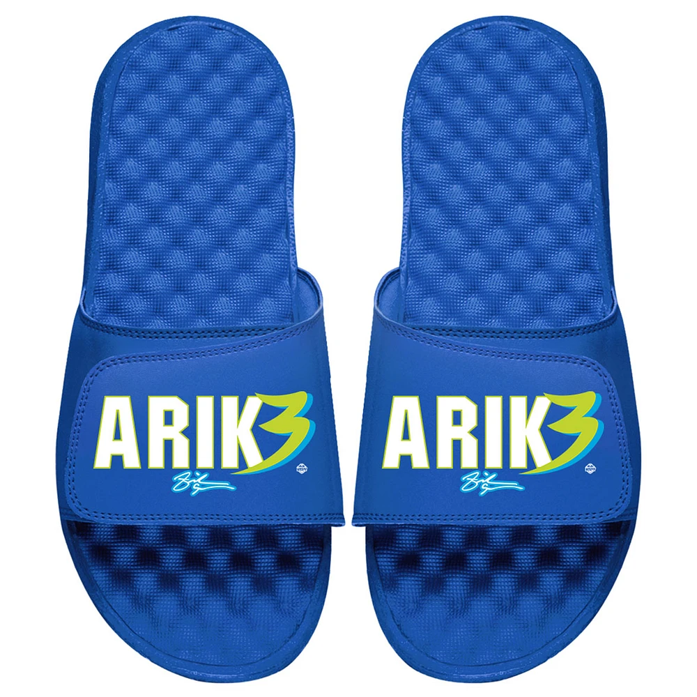 Youth ISlide Arike Ogunbowale Royal Dallas Wings Signature Graphic Slide Sandals