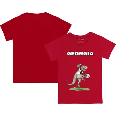 Toddler Tiny Turnip Red Georgia Bulldogs T-Rex T-Shirt