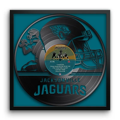 Jacksonville Jaguars Framed 13" x 13" Vinyl Record Art Print