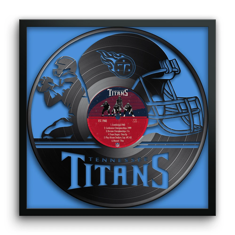 Tennessee Titans Framed 13" x 13" Vinyl Record Art Print