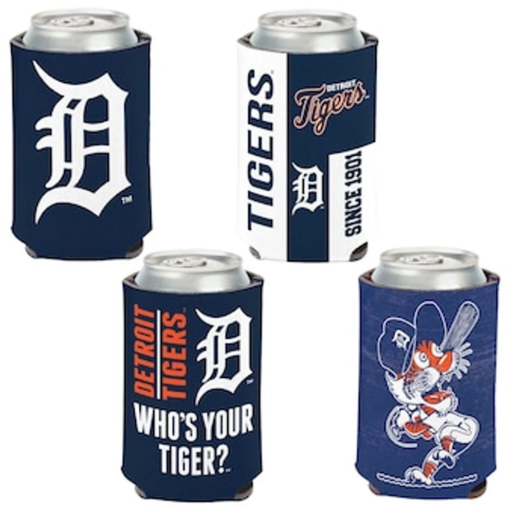 WinCraft Detroit Tigers 4-Pack 12oz. Can Cooler Set