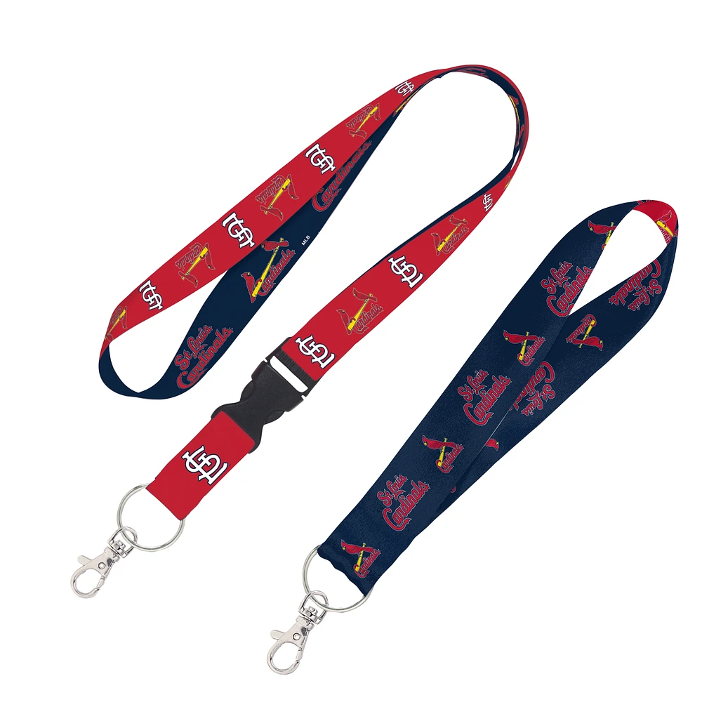 WinCraft St. Louis Cardinals 2-Pack Lanyard with Detachable Buckle & Key Strap Set