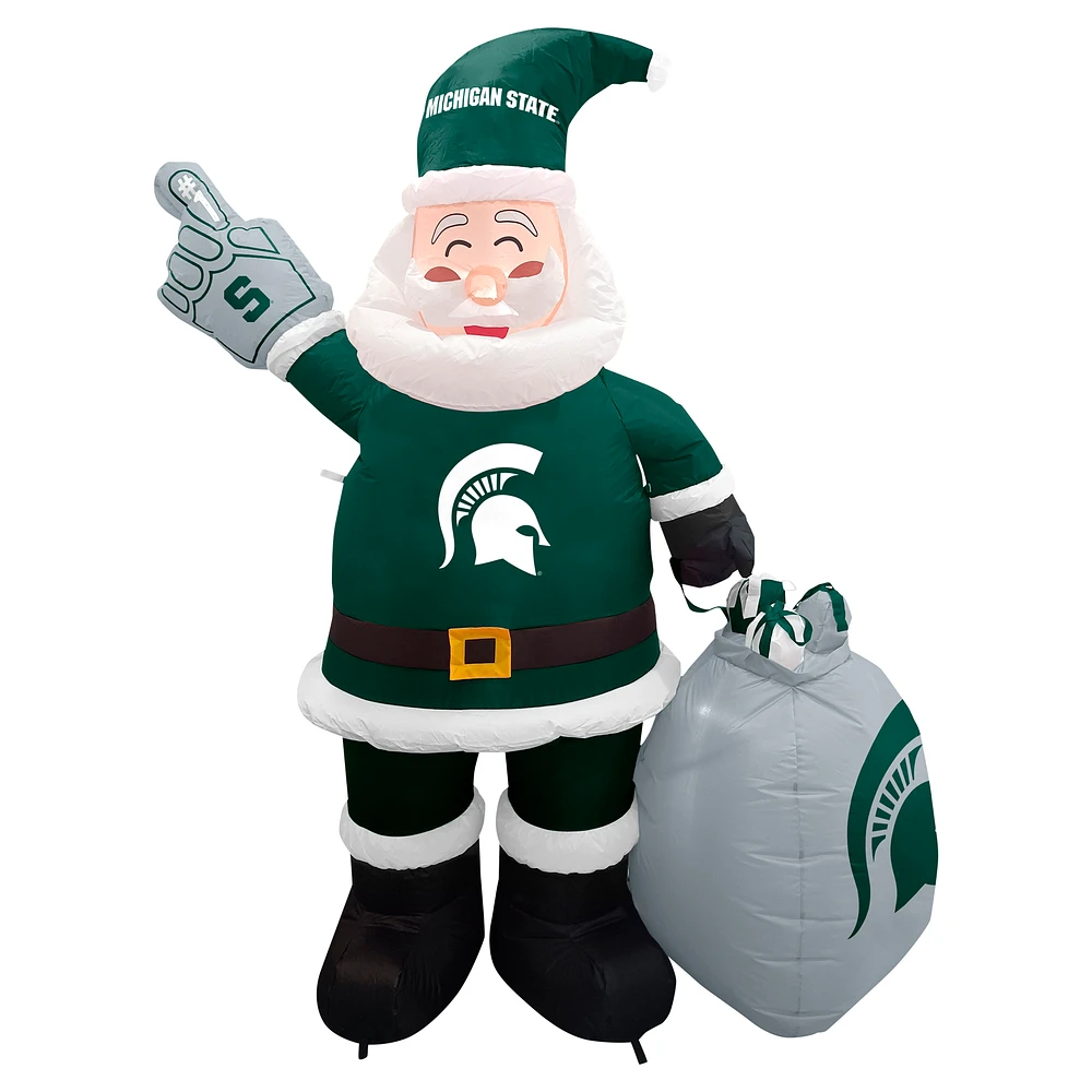 Michigan State Spartans 7' Inflatable Santa