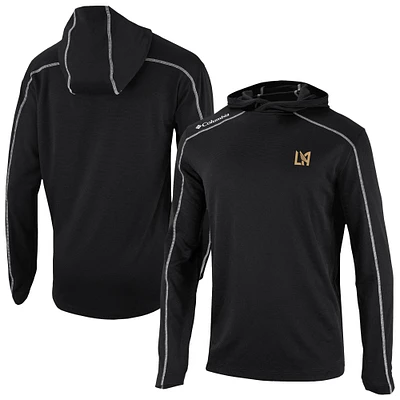 Men's Columbia Black LAFC Omni-Wick Shotgun Pullover Hoodie