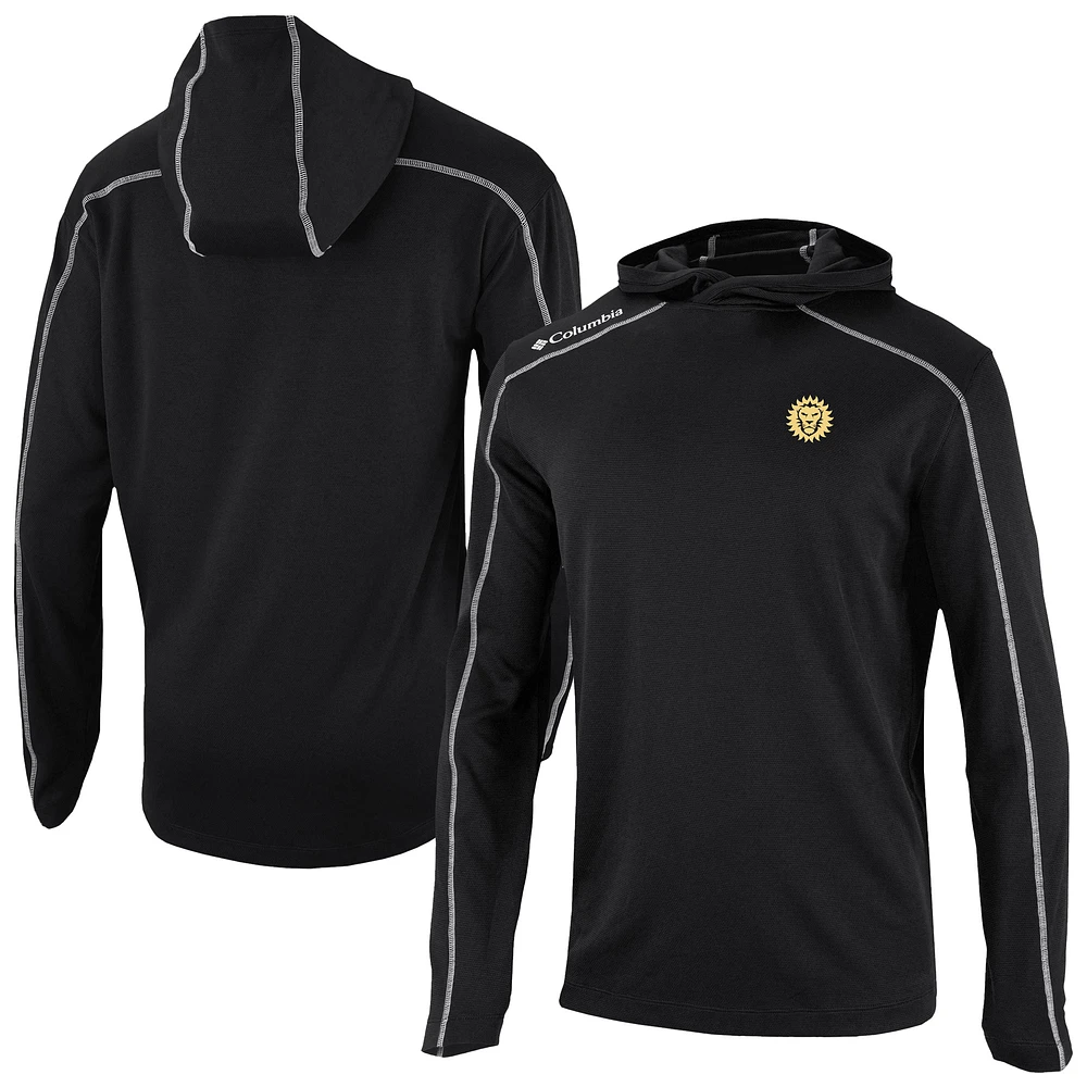 Men's Columbia Black Orlando City SC Omni-Wick Shotgun Pullover Hoodie