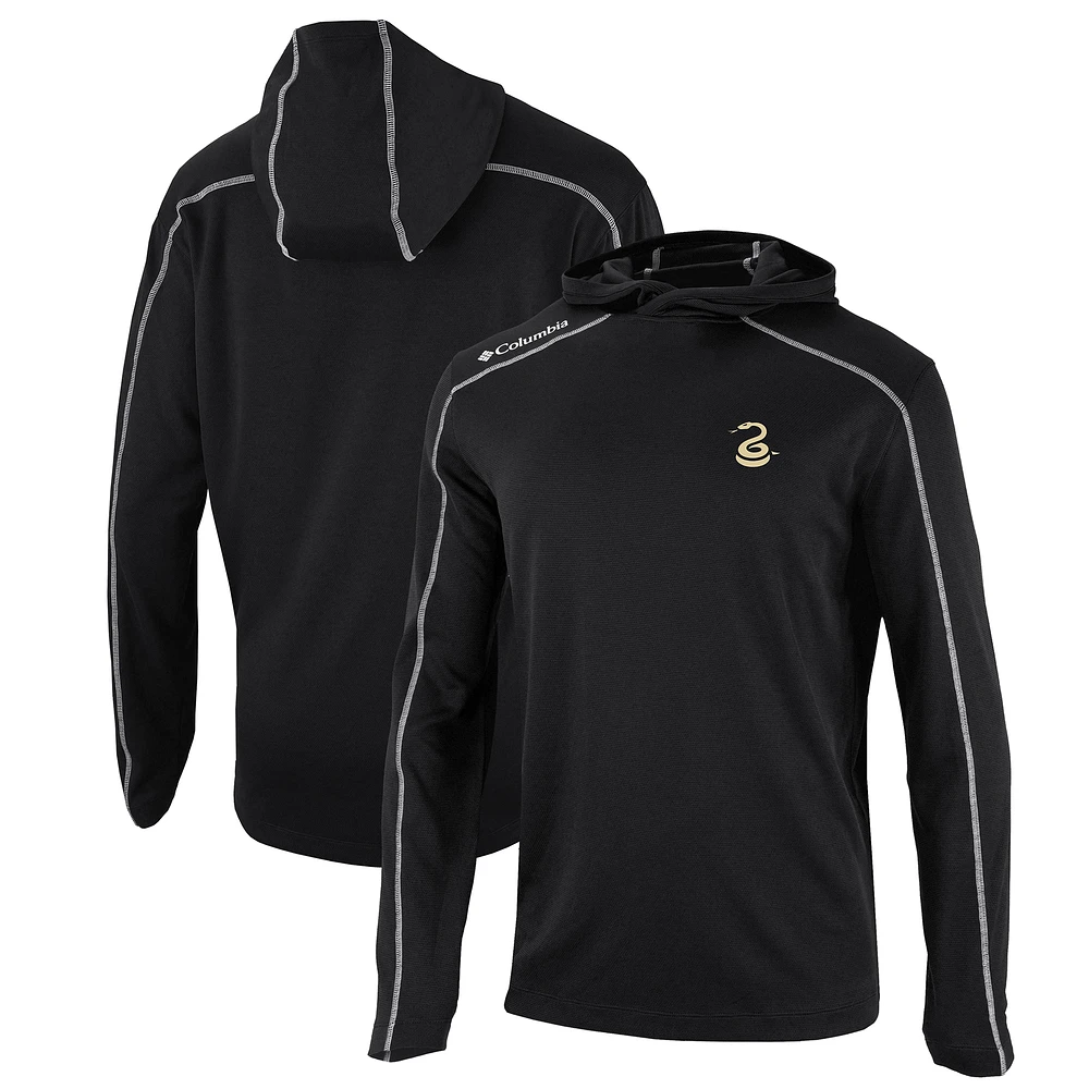 Men's Columbia Black Philadelphia Union Omni-Wick Shotgun Pullover Hoodie