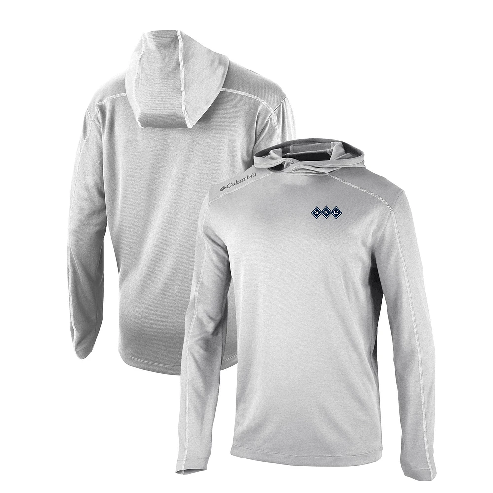 Men's Columbia Gray Sporting Kansas City Omni-Wick Shotgun Pullover Hoodie