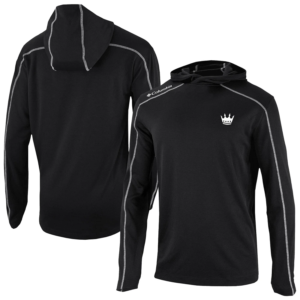 Men's Columbia Black Charlotte FC Omni-Wick Shotgun Pullover Hoodie