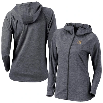 Women's Columbia Black LAFC Omni-Wick Half Shot Full-Zip Hooded Jacket