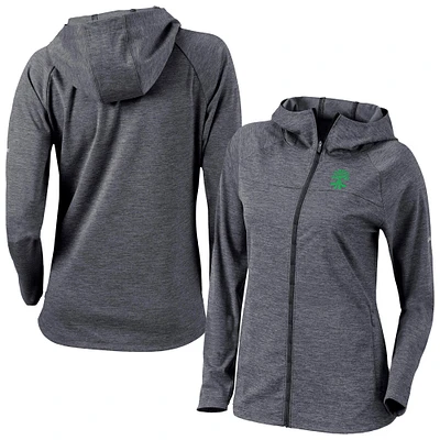 Women's Columbia Black Austin FC Omni-Wick Half Shot Full-Zip Hooded Jacket