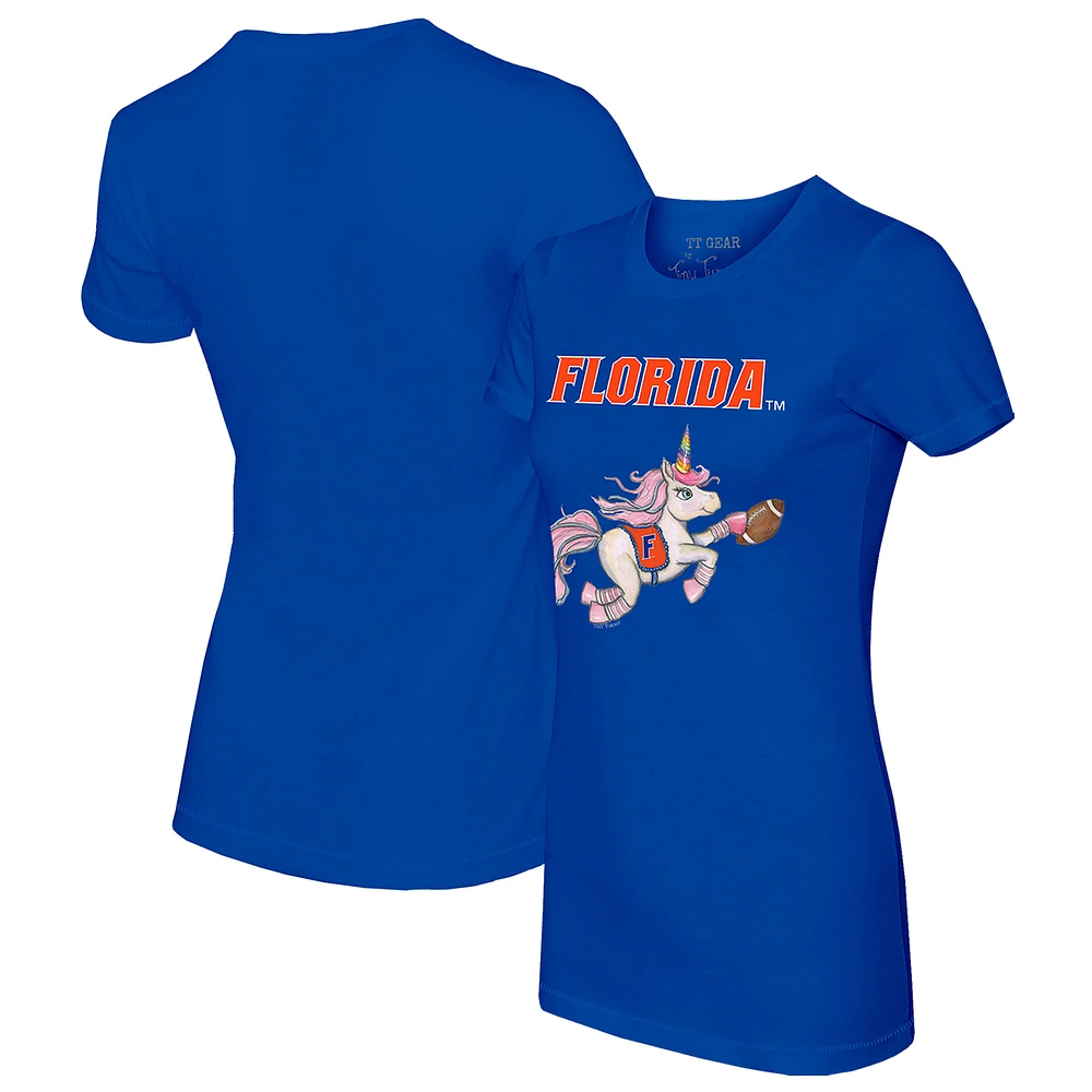 Women's Tiny Turnip Royal Florida Gators Unicorn T-Shirt