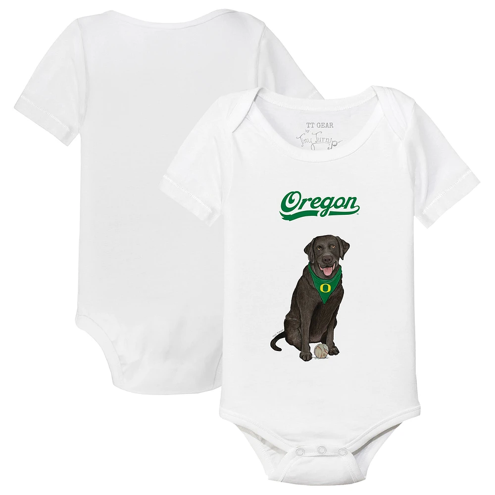 Infant Tiny Turnip White Oregon Ducks Labrador Retriever Bodysuit