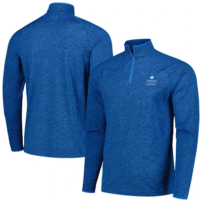 Men's Under Armour Blue The Zurich Classic Shellrix Print Raglan Quarter-Zip Top