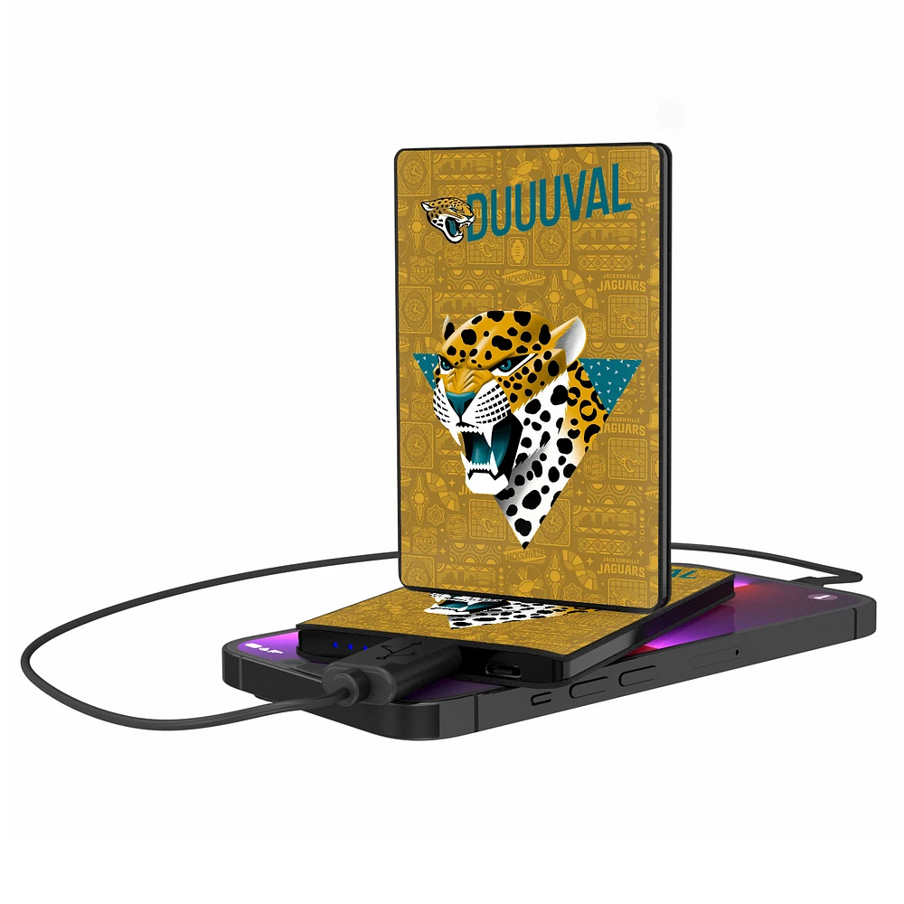 Keyscaper Black Jacksonville Jaguars 2500 mAh Illustrated Credit Card Powerbank