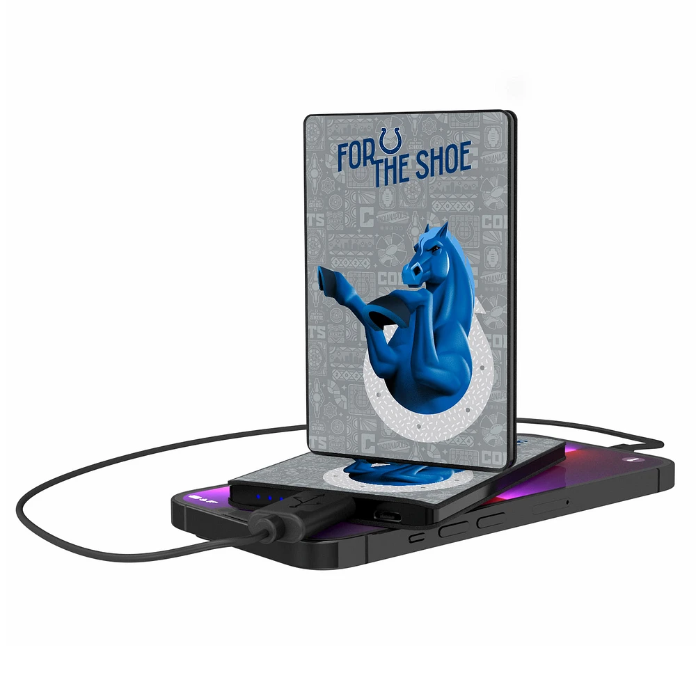 Keyscaper Black Indianapolis Colts 2500 mAh Illustrated Credit Card Powerbank